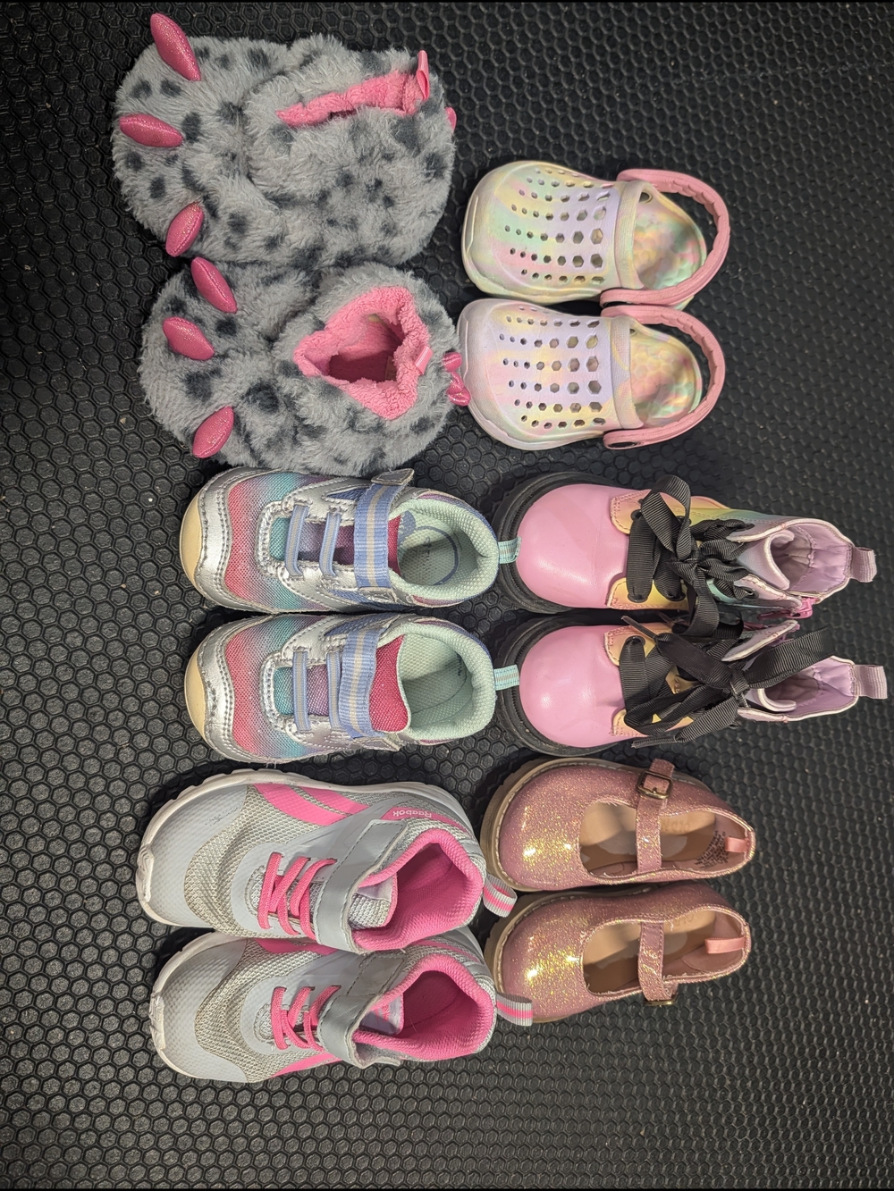 Kids Pink Glitter Mary Jane Shoes - Brand Unknown